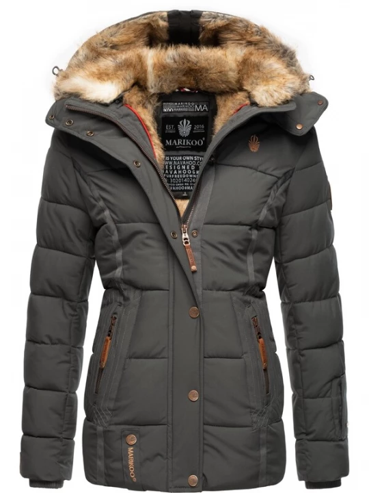 Foto van product MARIKOO Winterjas 'Nekoo' beige / aardetinten