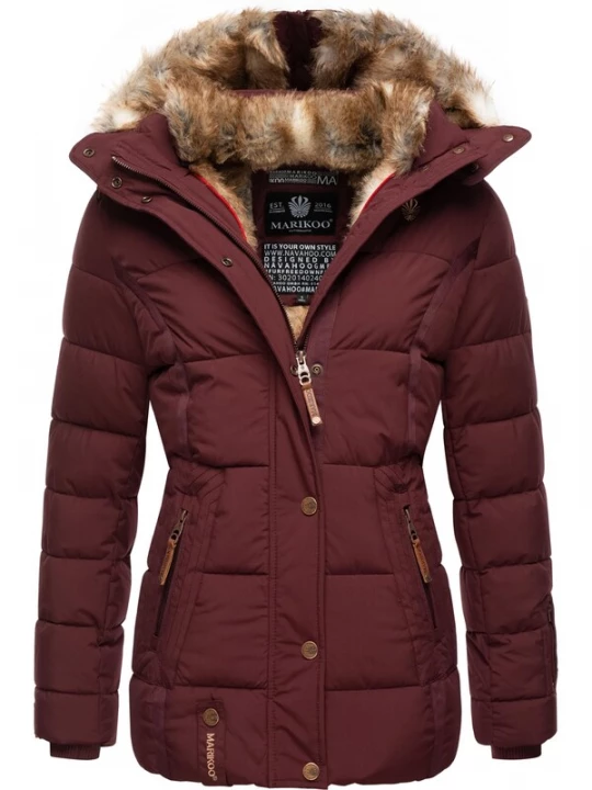Foto van product MARIKOO Winterjas 'Nekoo' bordeaux