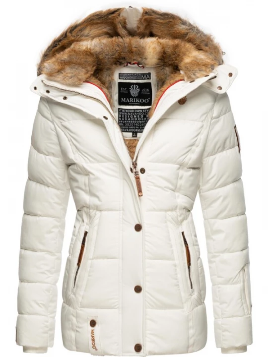 Foto van product MARIKOO Winterjas 'Nekoo' bruin / wit