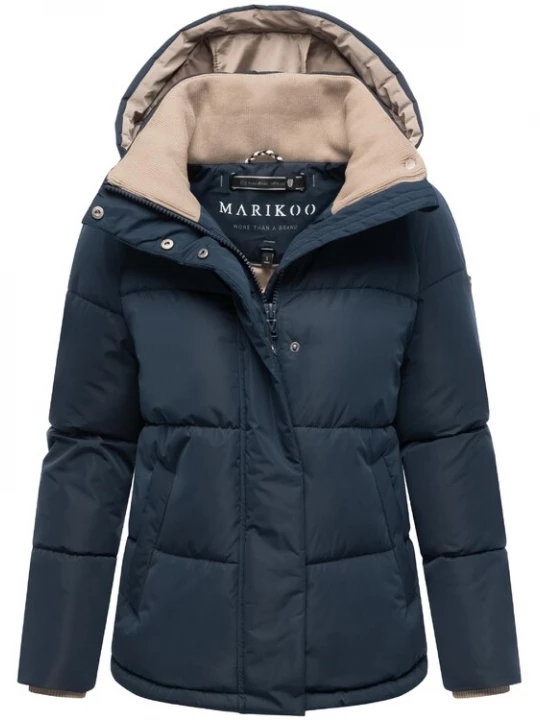 Foto van product MARIKOO Winterjas 'Omariaa 16' beige / donkerblauw