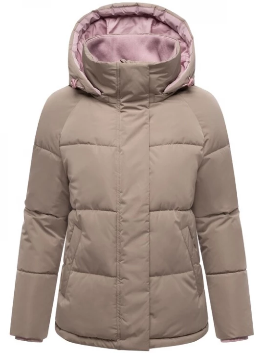 Foto van product MARIKOO Winterjas 'Omariaa 16' taupe / rosa