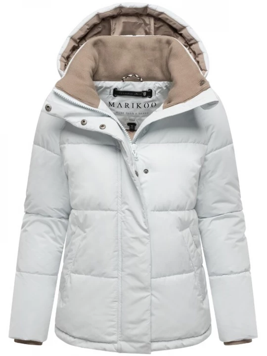 Foto van product MARIKOO Winterjas 'Omariaa 16' taupe / wit