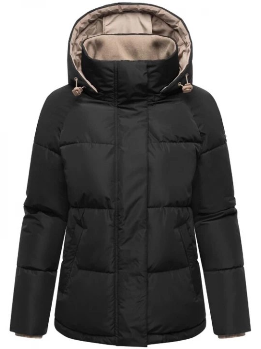 Foto van product MARIKOO Winterjas 'Omariaa 16' taupe / zwart
