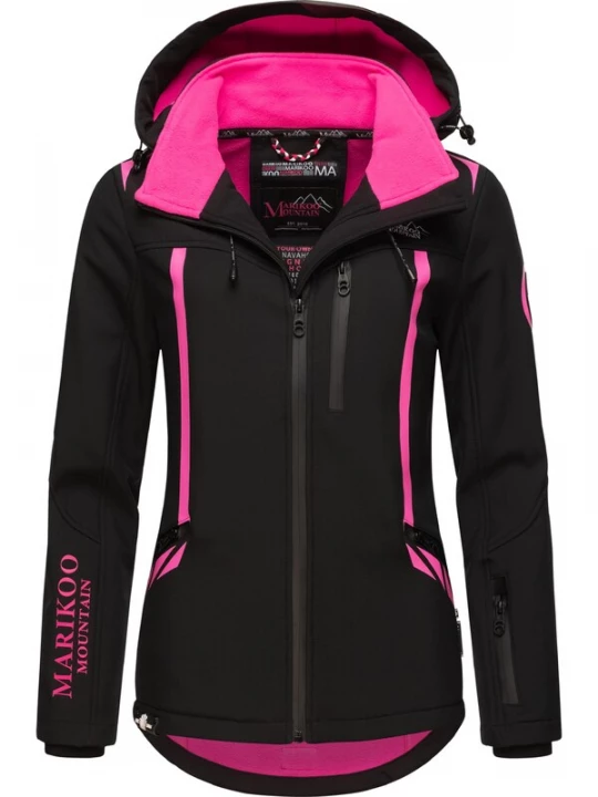 Foto van product MARIKOO Winterjas pink / zwart / wit