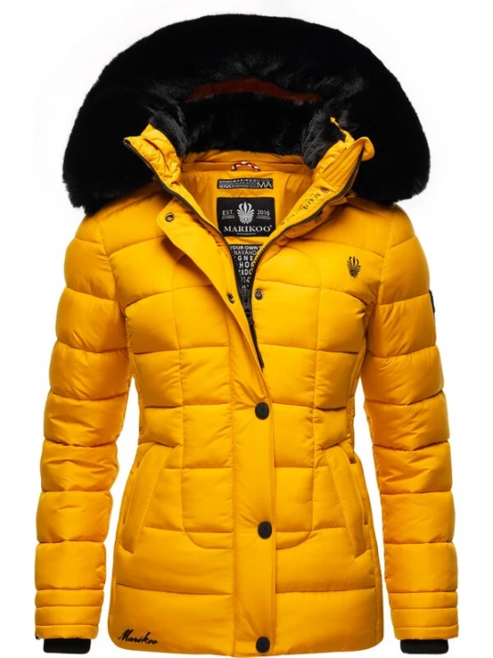 Foto van product MARIKOO Winterjas 'Qesraa' geel