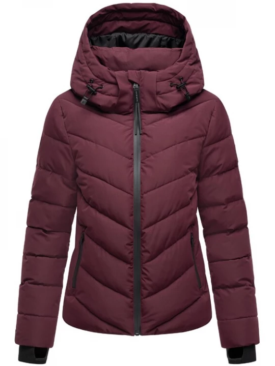 Foto van product MARIKOO Winterjas 'Samuiaa XVI' bordeaux / zwart
