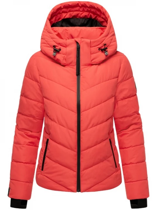 Foto van product MARIKOO Winterjas 'Samuiaa XVI' lichtrood / zwart