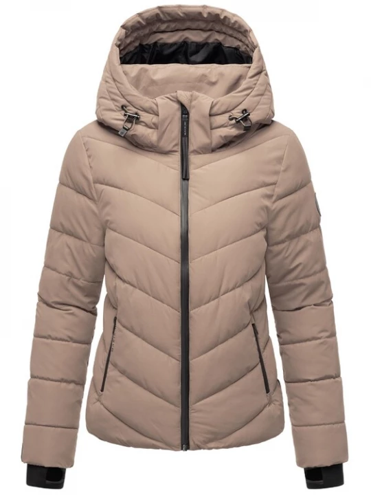 Foto van product MARIKOO Winterjas 'Samuiaa XVI' taupe / zwart / wit