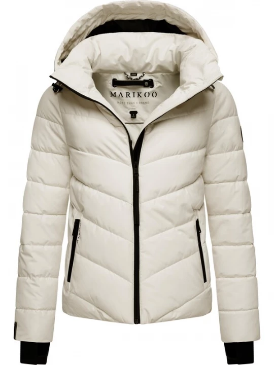 Foto van product MARIKOO Winterjas 'Samuiaa XVI' zwart / offwhite