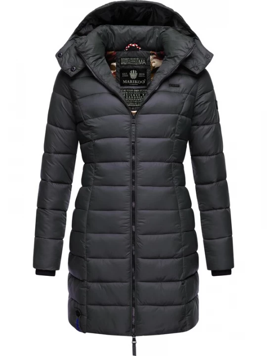 Foto van product MARIKOO Wintermantel 'Abendsternchen' antraciet