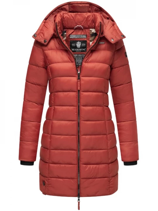 Foto van product MARIKOO Wintermantel 'Abendsternchen' donkerrood