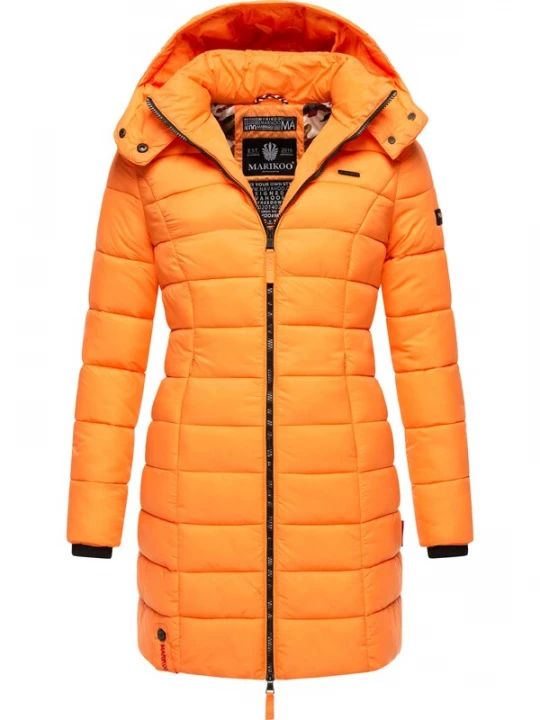Foto van product MARIKOO Wintermantel 'Abendsternchen' oranje / zwart