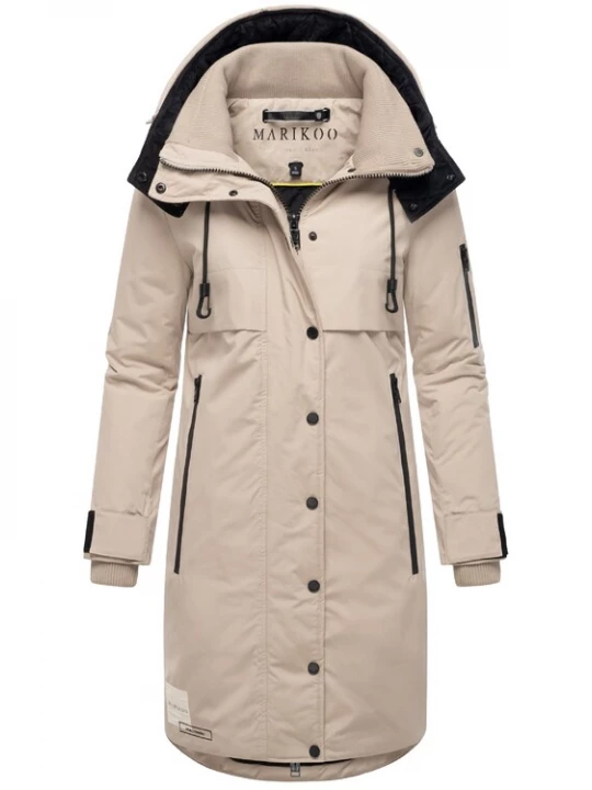 Foto van product MARIKOO Wintermantel 'Anoukaa 16' crème / zwart