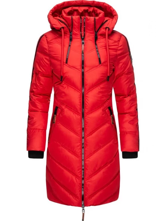 Foto van product MARIKOO Wintermantel 'Armasa' rood / zwart