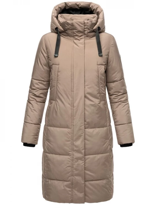 Foto van product MARIKOO Wintermantel beige / zwart