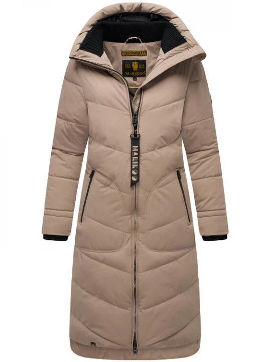 Foto van product MARIKOO Wintermantel 'Benikoo' beige / zwart