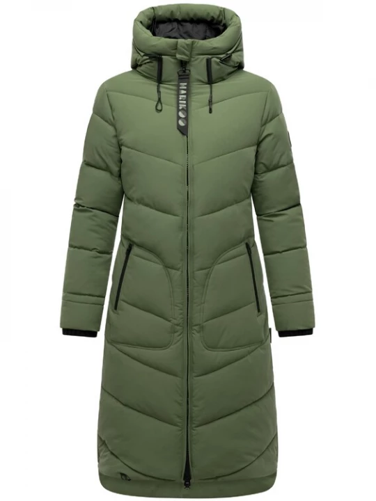 Foto van product MARIKOO Wintermantel 'Benikoo' groen / zwart