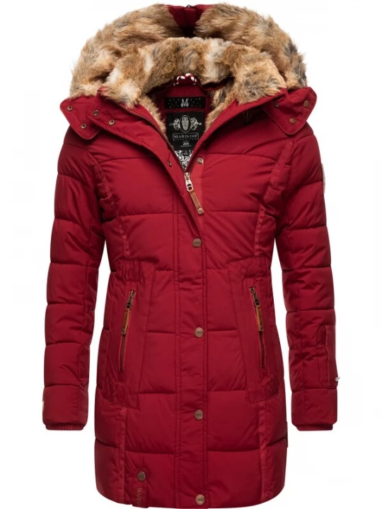 Foto van product MARIKOO Wintermantel bloedrood