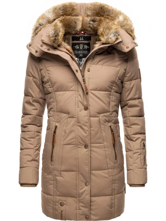 Foto van product MARIKOO Wintermantel bruin / taupe