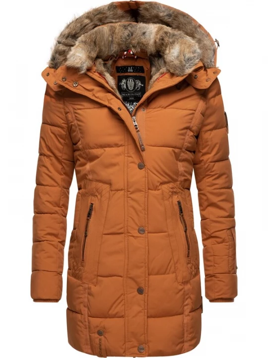 Foto van product MARIKOO Wintermantel bruin / zwart