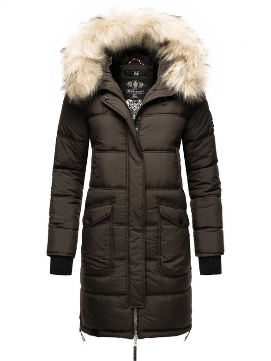 Foto van product MARIKOO Wintermantel 'Chaskaa' basaltgrijs