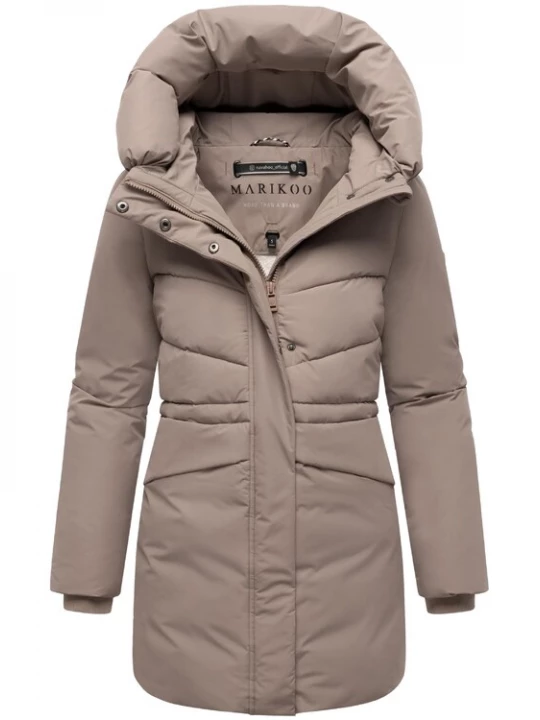 Foto van product MARIKOO Wintermantel 'Delilah 16' donkerbeige
