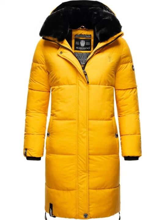 Foto van product MARIKOO Wintermantel geel / zwart