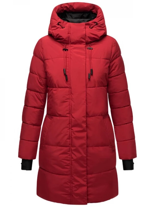Foto van product MARIKOO Wintermantel 'Kaituu XVI' donkerrood