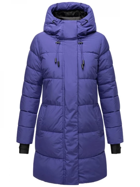 Foto van product MARIKOO Wintermantel 'Kaituu XVI' indigo / zwart