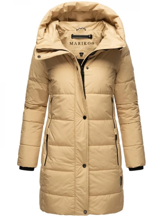 Foto van product MARIKOO Wintermantel 'Karumikoo XVI' sand / zwart