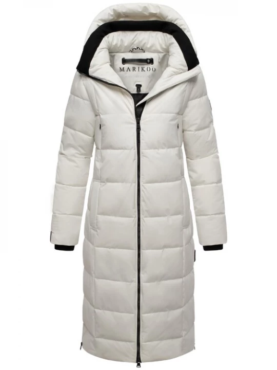 Foto van product MARIKOO Wintermantel 'Lanitaa XVI' zwart / offwhite
