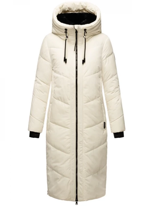 Foto van product MARIKOO Wintermantel 'Nadaree XVI' zwart / offwhite
