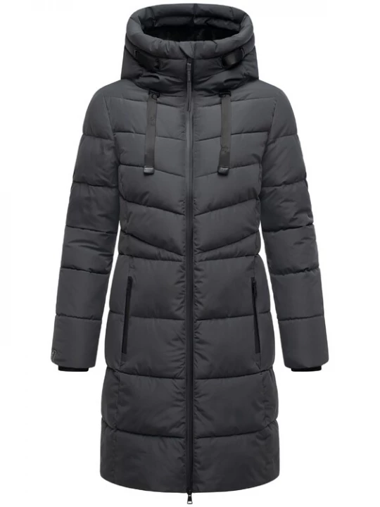 Foto van product MARIKOO Wintermantel 'Natsukoo XVI' antraciet / zwart