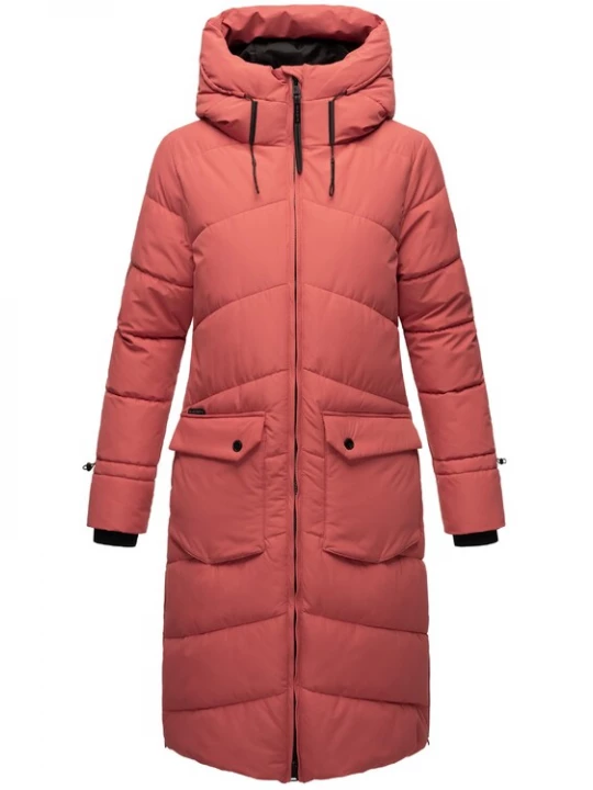 Foto van product MARIKOO Wintermantel rosa / zwart / wit