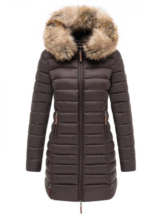 Foto van product MARIKOO Wintermantel ' Rose-Stepp ' bruin