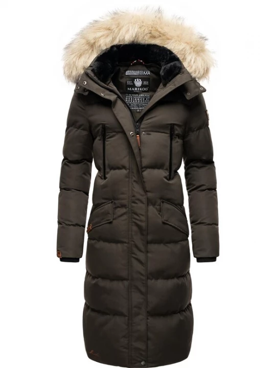 Foto van product MARIKOO Wintermantel 'Schneesternchen' antraciet