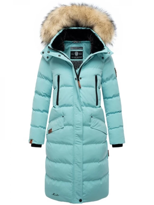 Foto van product MARIKOO Wintermantel 'Schneesternchen' aqua