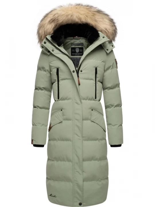 Foto van product MARIKOO Wintermantel 'Schneesternchen' pastelgroen