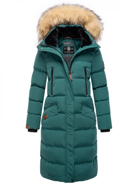 Foto van product MARIKOO Wintermantel 'Schneesternchen' smaragd