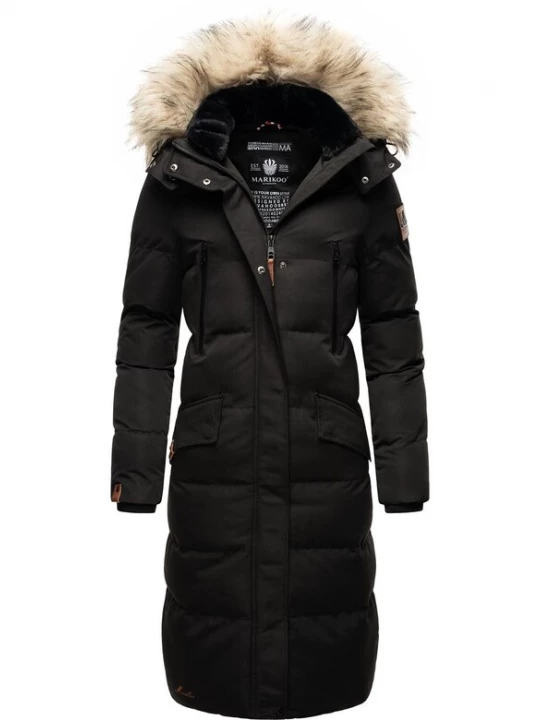 Foto van product MARIKOO Wintermantel 'Schneesternchen' zwart