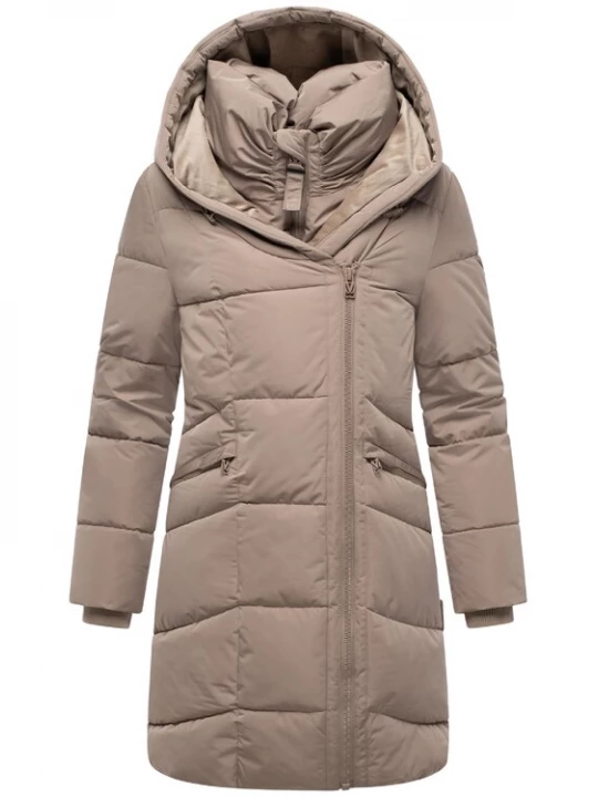 Foto van product MARIKOO Wintermantel 'Virenaa 16' donkerbeige