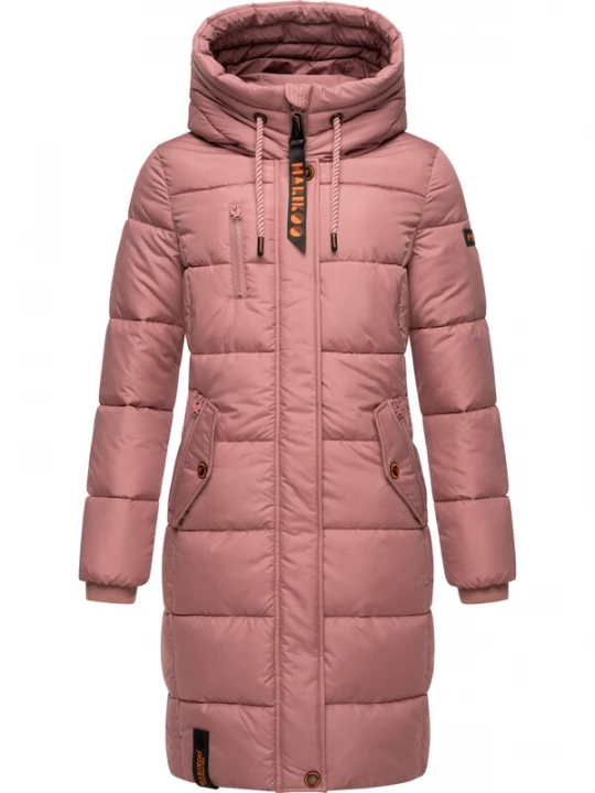 Foto van product MARIKOO Wintermantel 'Yuikoo' oudroze / zwart