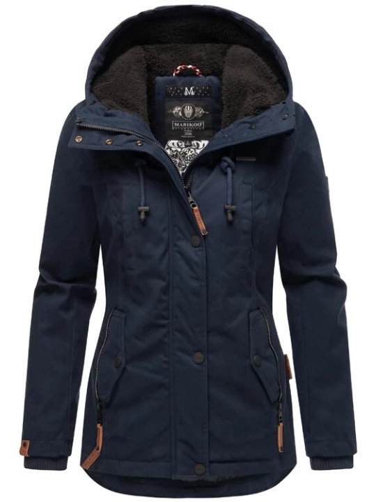 Foto van product MARIKOO Winterparka 'Bikoo' navy / zwart