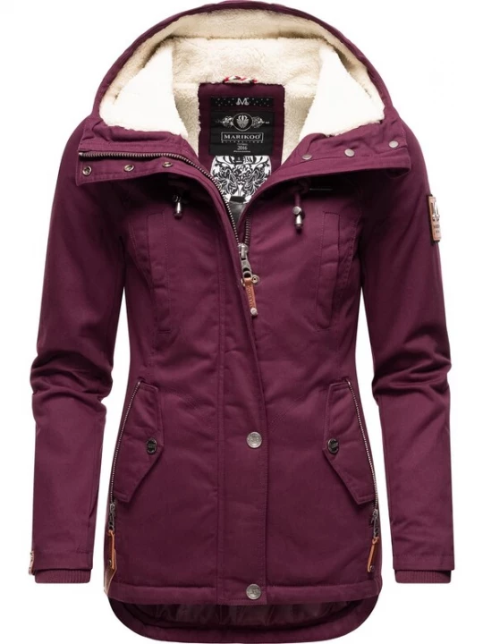 Foto van product MARIKOO Winterparka 'Bikoo' wijnrood