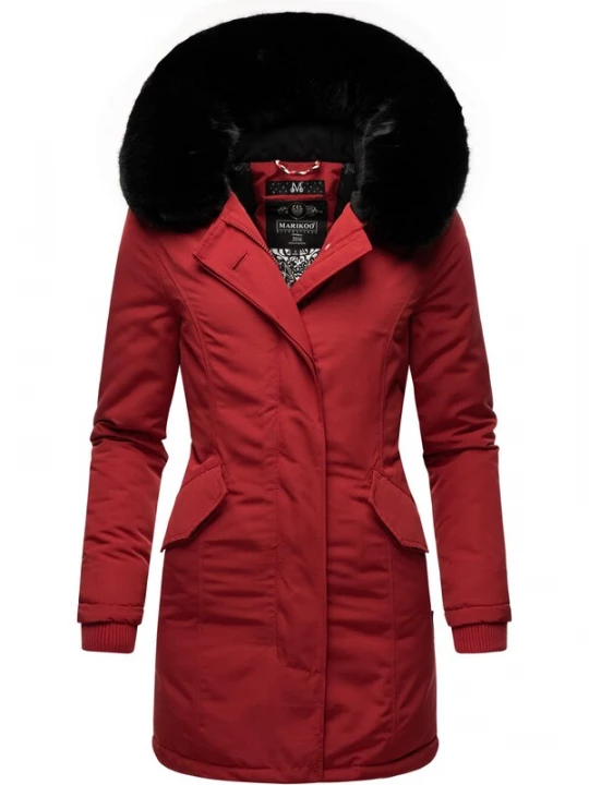 Foto van product MARIKOO Winterparka 'Karmaa' rood / zwart