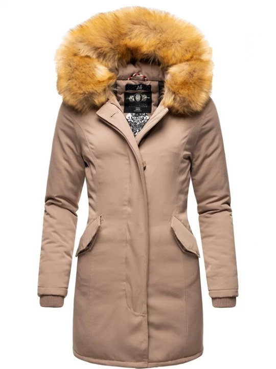 Foto van product MARIKOO Winterparka 'Karmaa' taupe