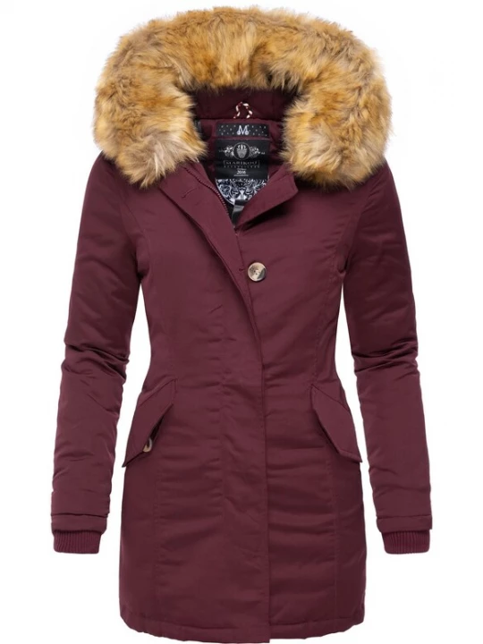 Foto van product MARIKOO Winterparka 'Karmaa' wijnrood