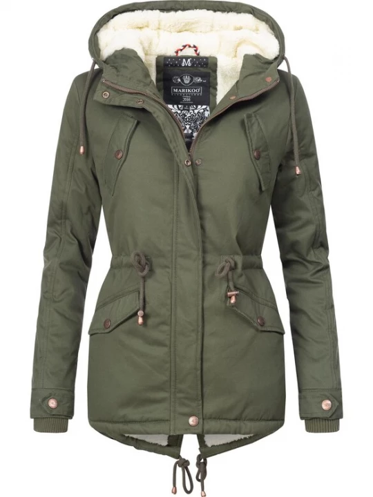 Foto van product MARIKOO Winterparka 'Manolya' olijfgroen