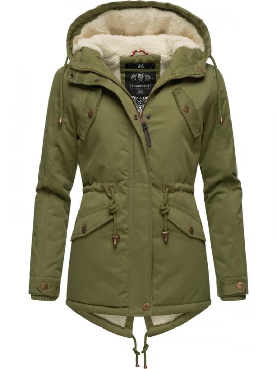 Foto van product MARIKOO Winterparka 'Manolya' olijfgroen