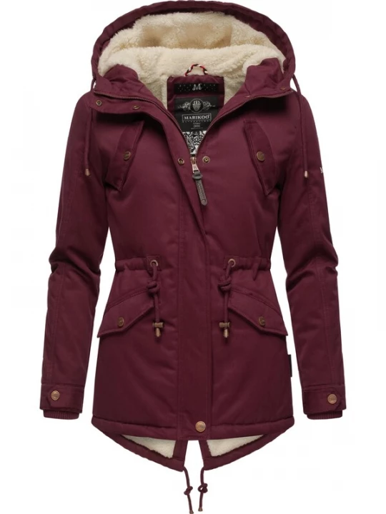 Foto van product MARIKOO Winterparka 'Manolya' wijnrood